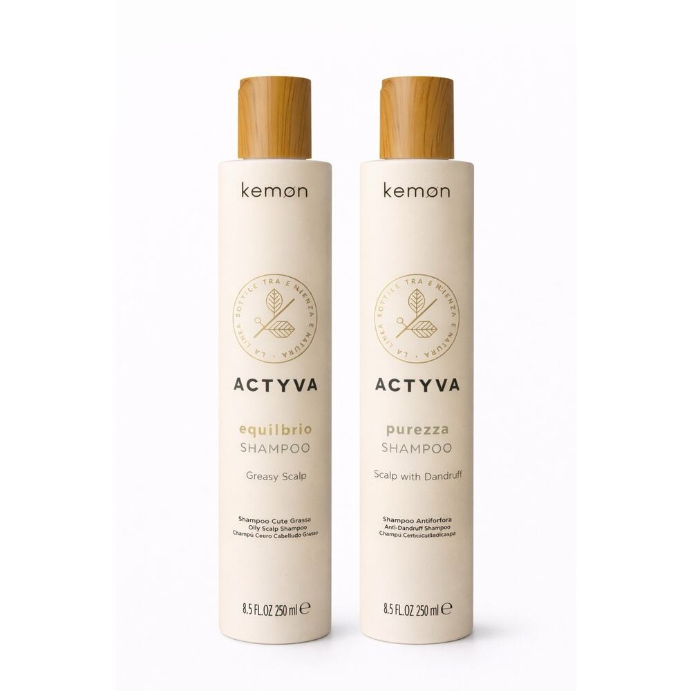 Kemon Actyva Equilibrio & Purezza Shampoo 8.5 Fl.oz Duo Scalp Care Unsealed